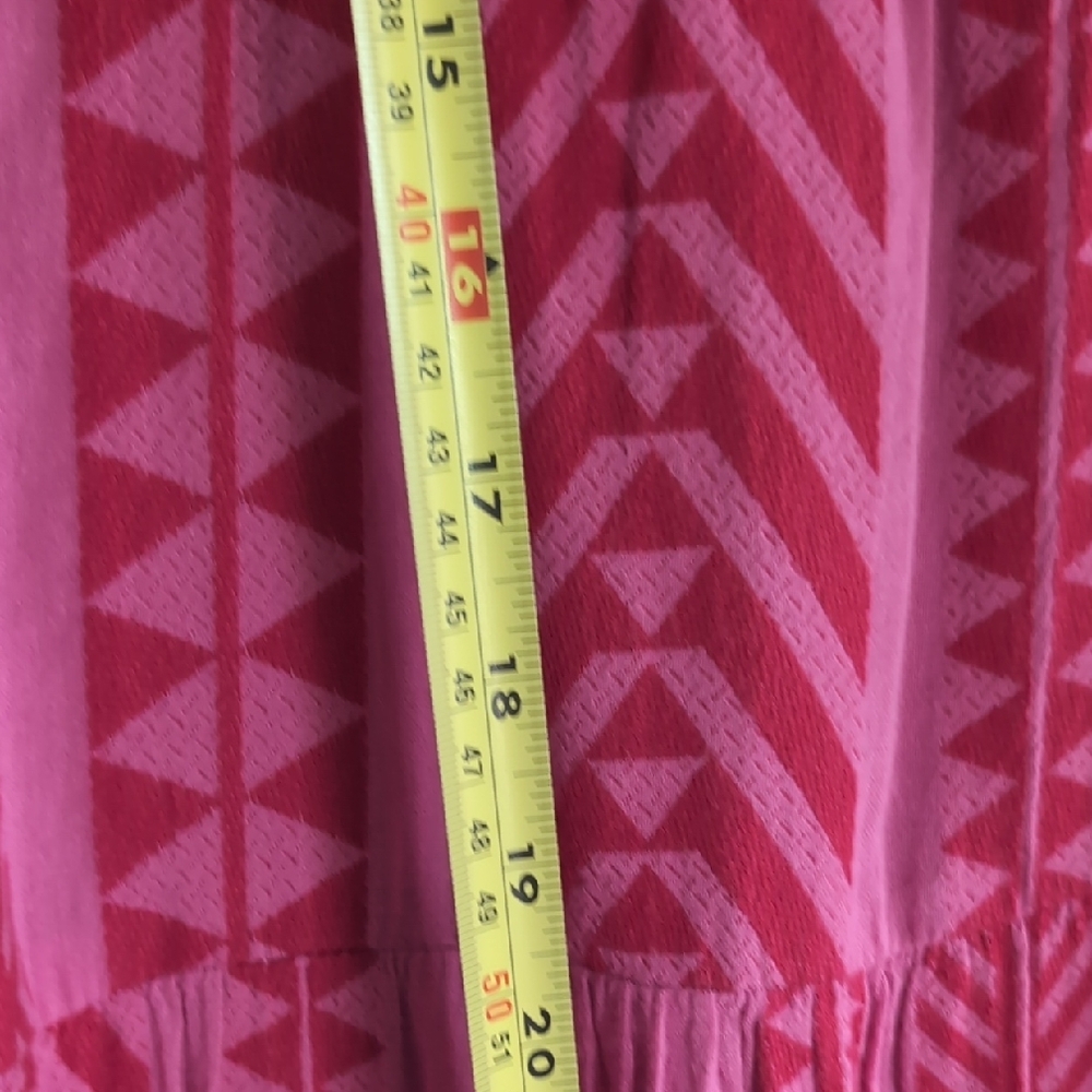 Pink Geometric Pattern Dress - Picture 10 of 12